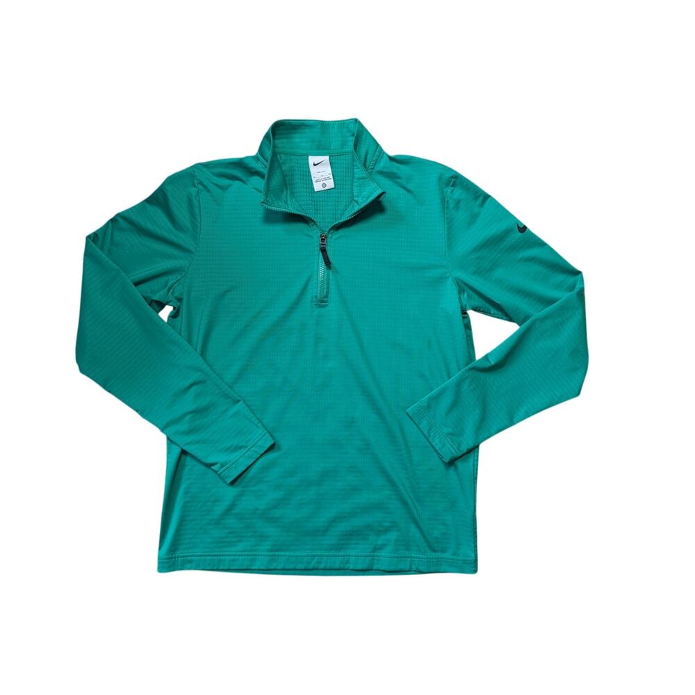 Nike Dri-FIT Men's Green Long Sleeve 1/4-Zip Golf Pullover Sweatshirt Size XL